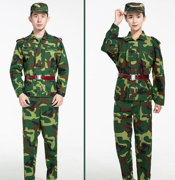 陸地綠花迷彩軍訓服